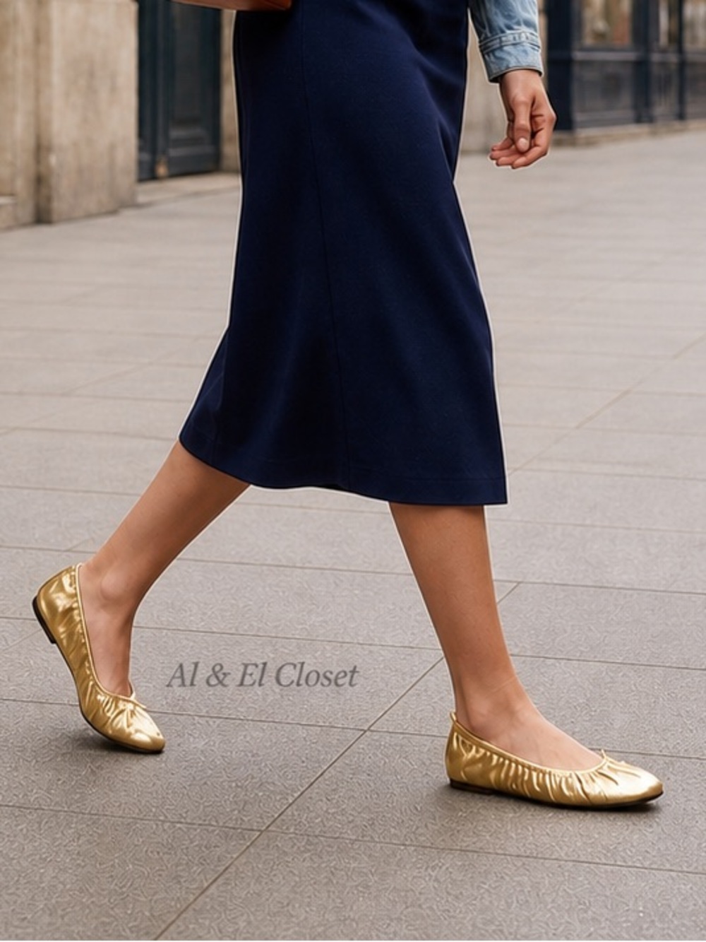 Rebecca Minkoff Ruched Gold Metallic Women's Ballet Flats Size 7.5 NEW With Box